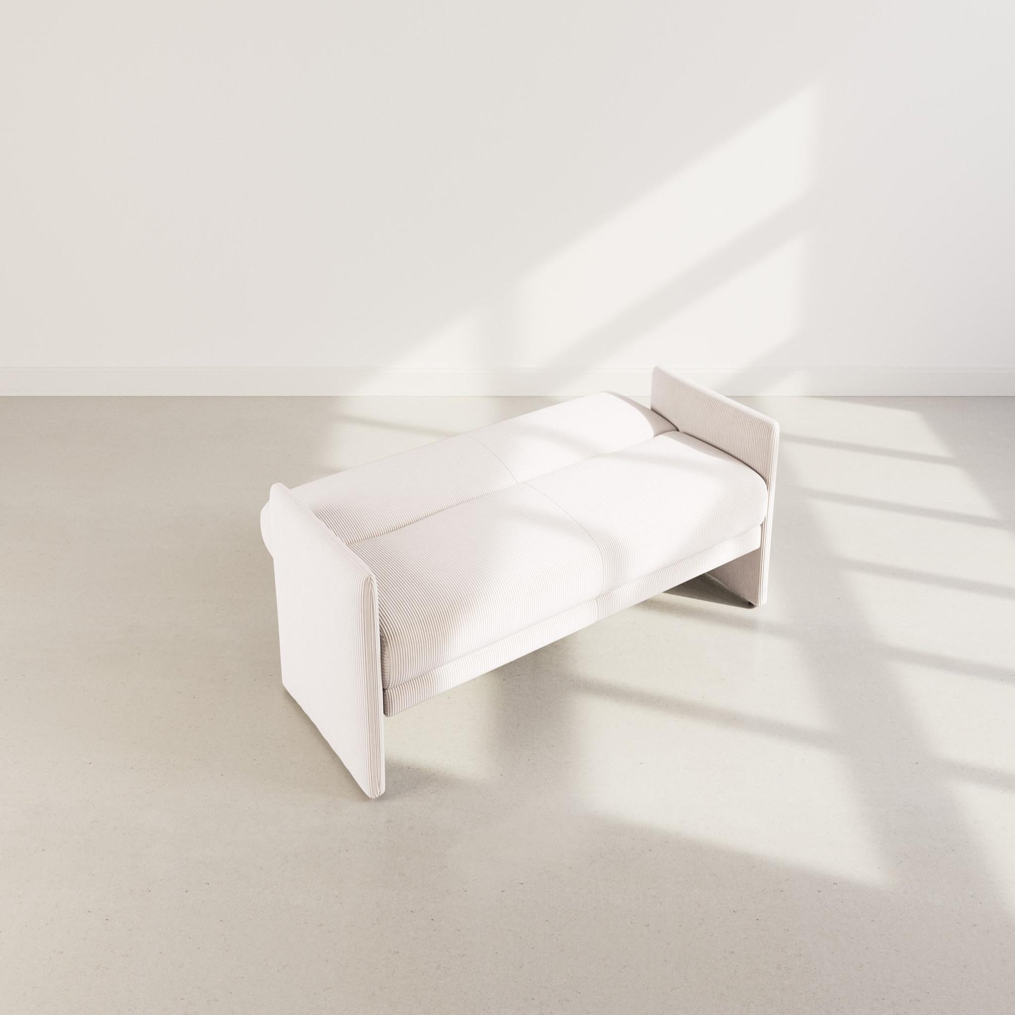 Voir la diapositive 3 : BEST MOBILIER Mathis - canapé convertible clic-clac 3 places en velours côtelé