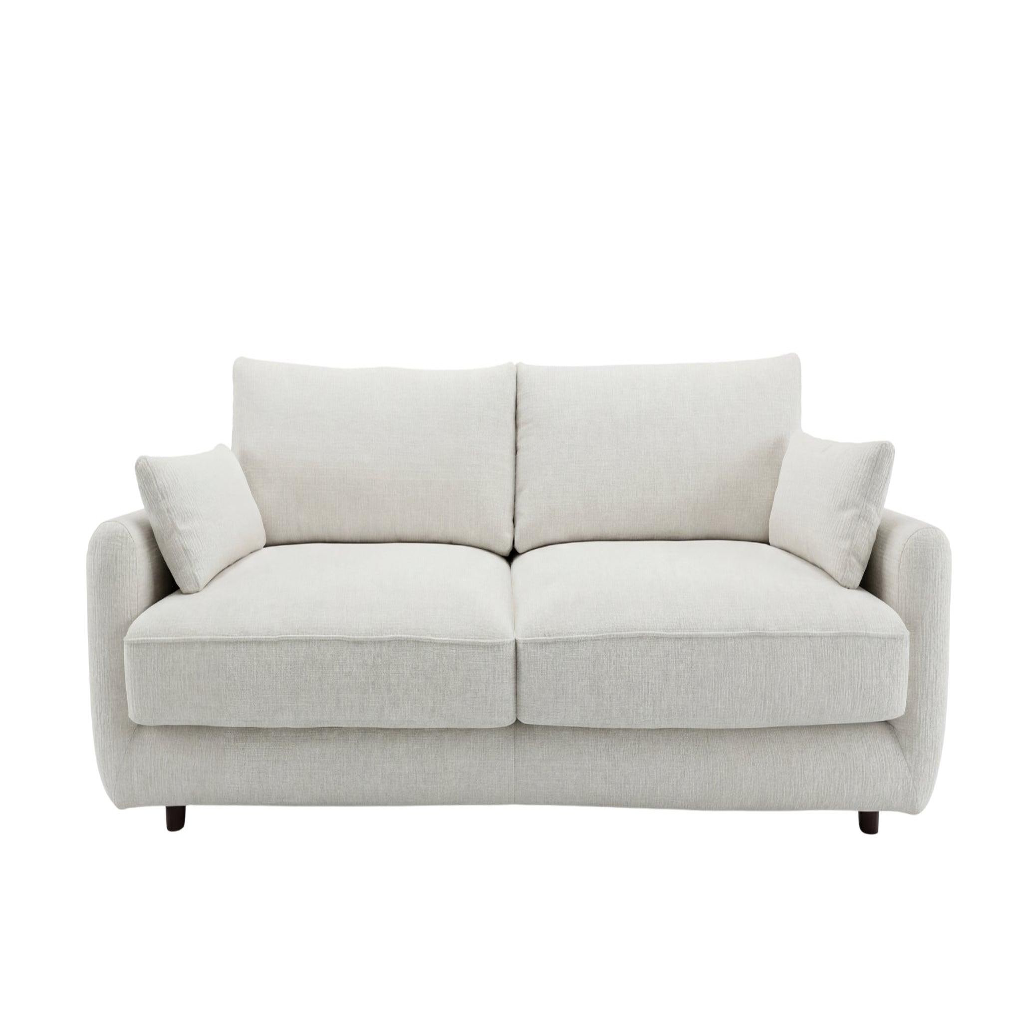 CASANOVA PARIS STELLA - Canapé droit tissu bouclette. Coloris disponibles : Beige, Vert, Gris, Marron, Bleu, Noir, Orange
