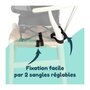 Voir la diapositive 5 : BAMBISOL BAMBISOL - Rehausseur Bébé Nomade Evolutif en Chaise Enfant - Tablette Amovible, Pliage Rapide et Compact, Sac de Transport