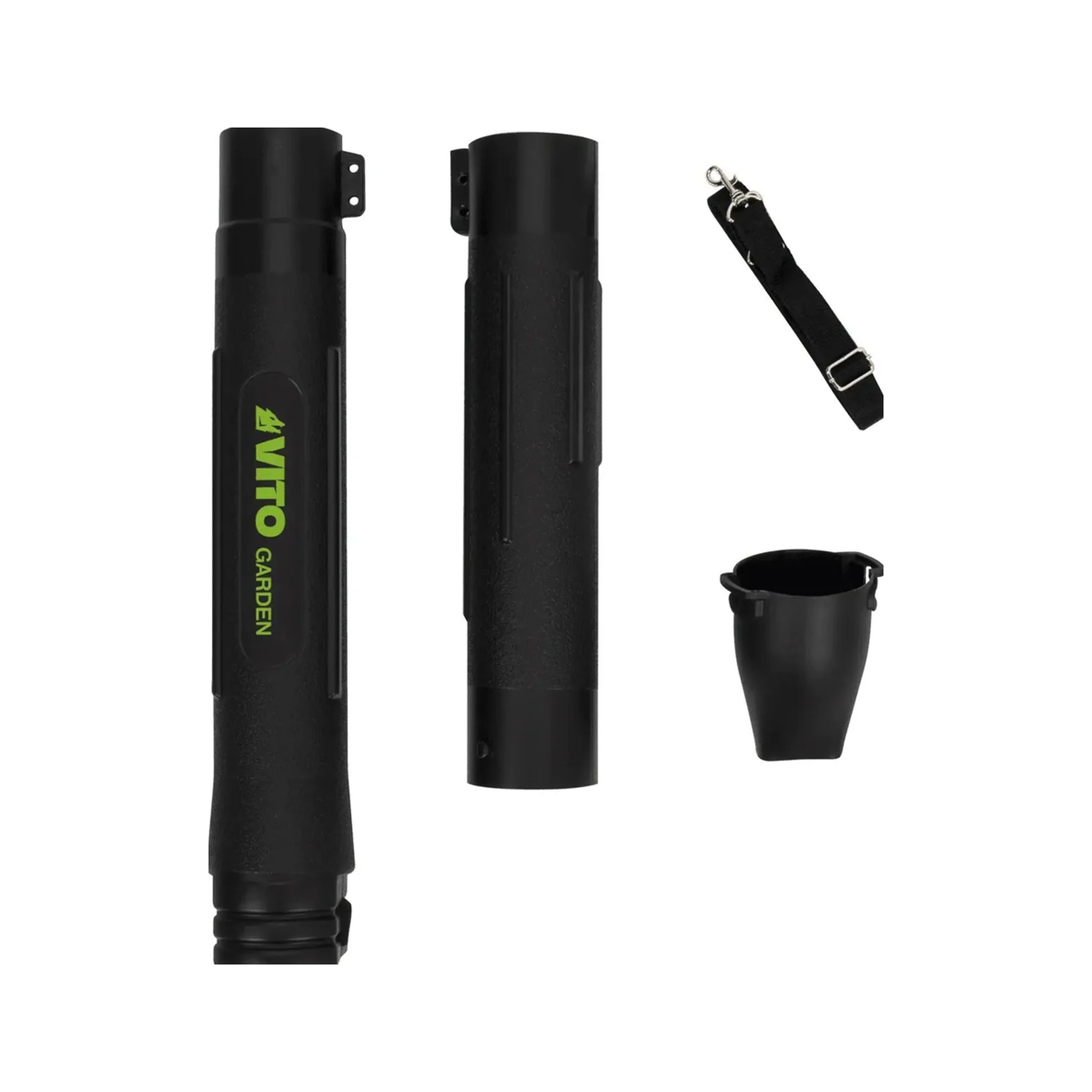 Voir la diapositive 6 : VITO Souffleur de feuilles 3en1 Aspirateur souffleur Broyeur thermique- 2T- 25.4Cm3 1CV SAC 40L VITO