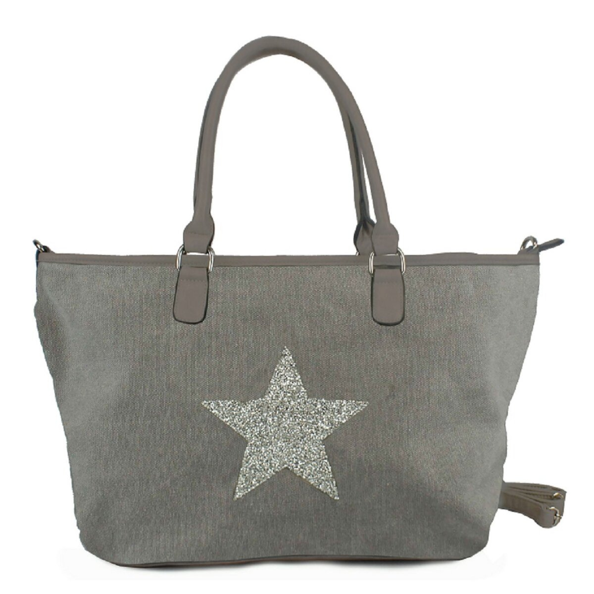 Sac besace strass Etoile - Gris