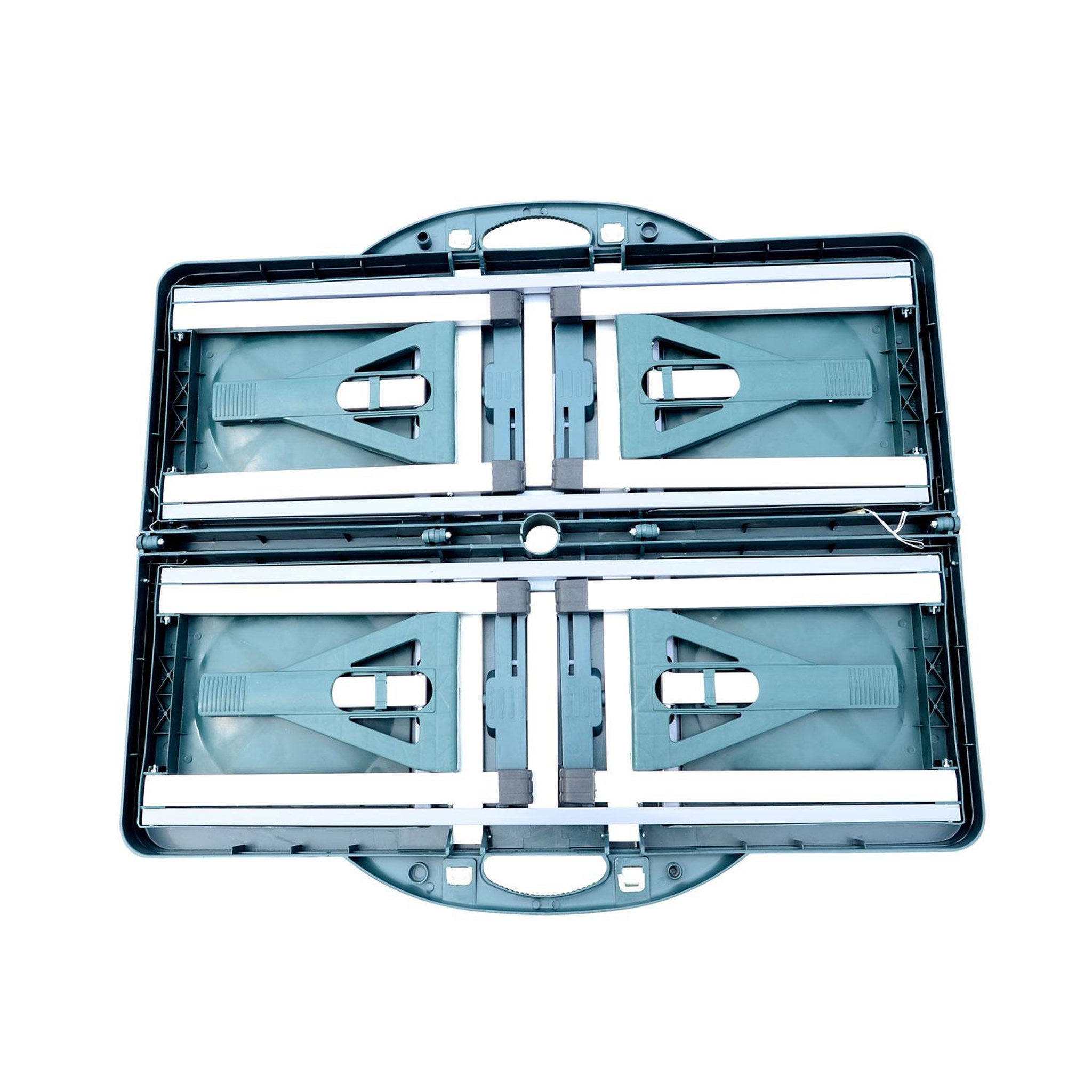 Voir la diapositive 4 : OUTSUNNY Table de camping pique nique pliante portable 4 personnes 85L x 65l x 65H cm aluminium plastique vert
