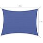 Voir la diapositive 3 : OUTSUNNY Voile d'ombrage rectangulaire anti-UV HDPE 4L x 3l m bleu