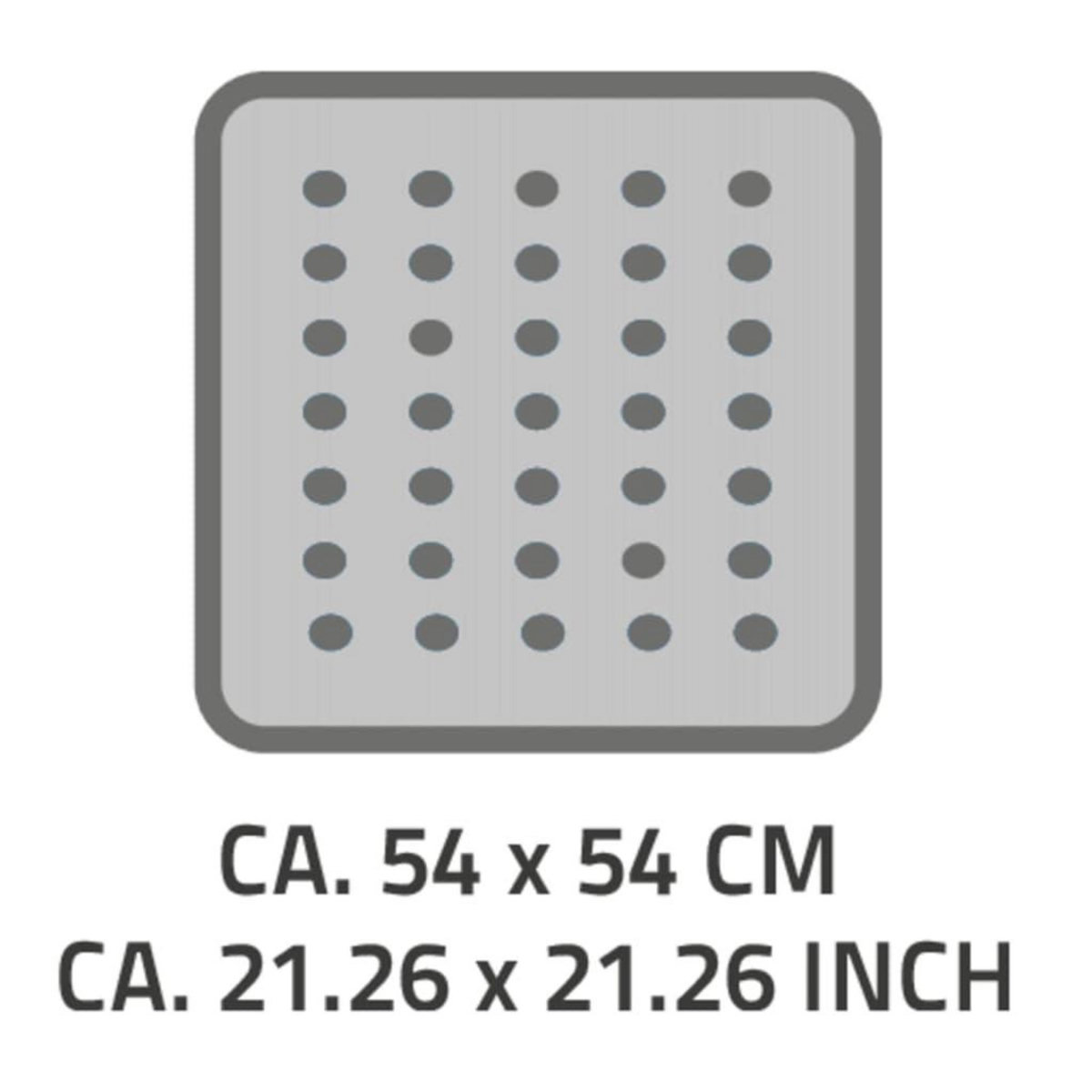 RIDDER RIDDER Tapis de douche Helgoland 54x54 cm blanc et bleu