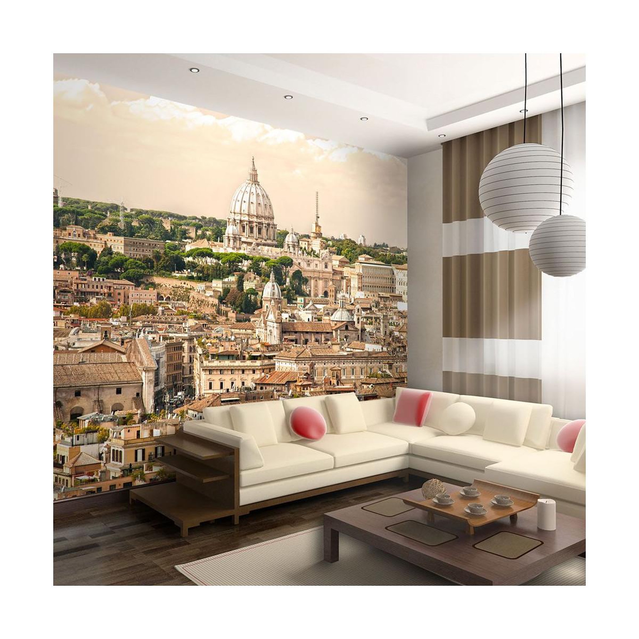 Voir la diapositive 1 : Paris Prix Papier peint  rome : panorama
