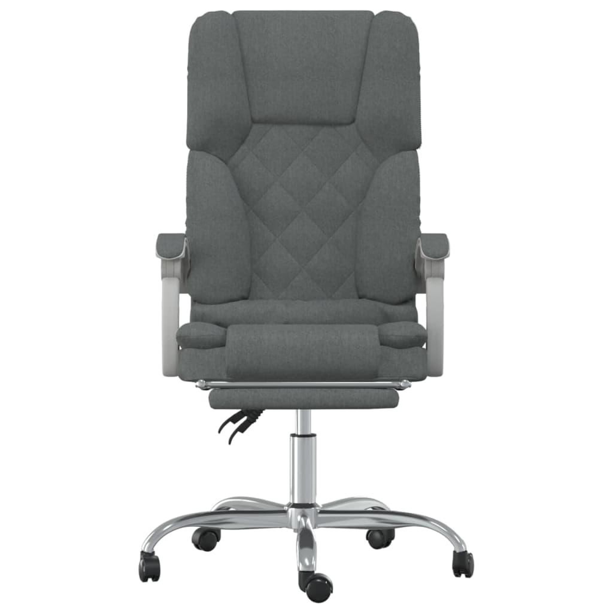 Voir la diapositive 3 : VIDAXL Fauteuil de massage inclinable de bureau Gris fonce Tissu