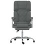 Voir la diapositive 3 : VIDAXL Fauteuil de massage inclinable de bureau Gris fonce Tissu
