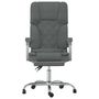 Voir la diapositive 3 : VIDAXL Fauteuil de massage inclinable de bureau Gris fonce Tissu