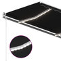 Voir la diapositive 5 : VIDAXL Auvent automatique capteur de vent et LED 300x250 cm Anthracite