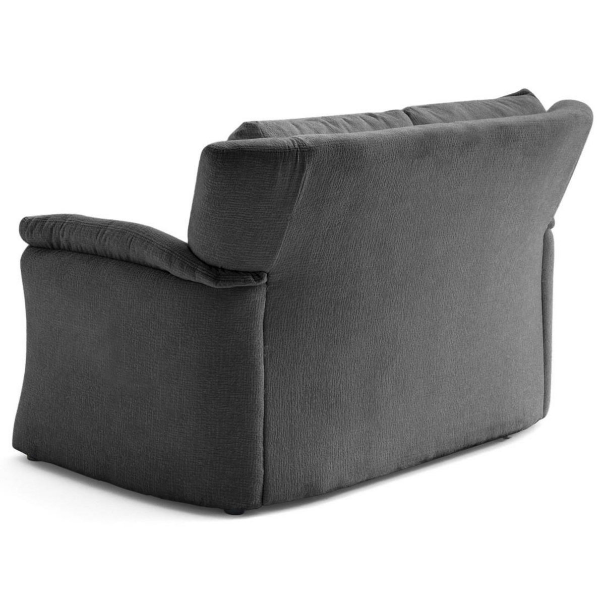 LISA DESIGN Bastille - canapé droit 2 places en tissu velours relief