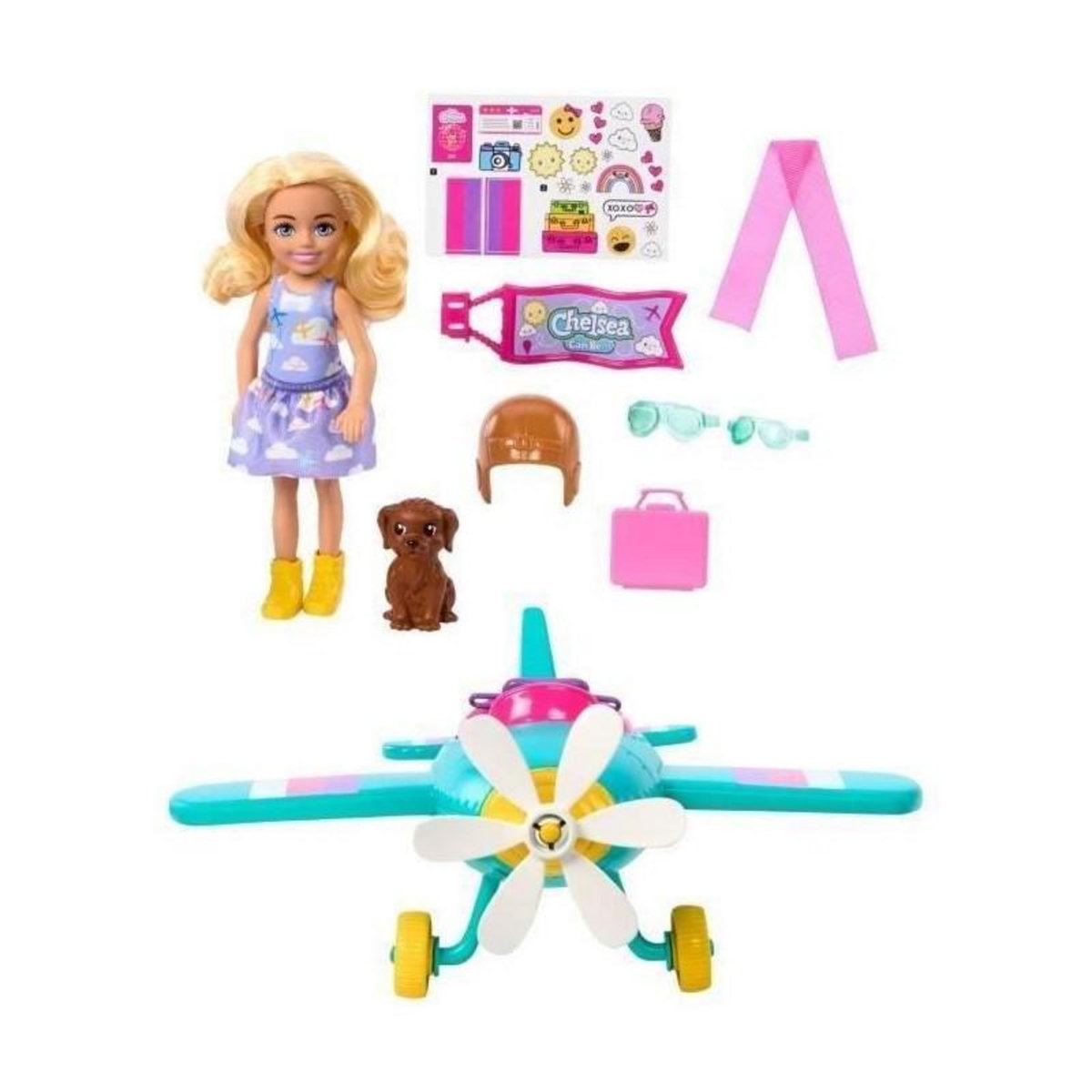 BARBIE CHELSEA ET SON AVION - BARBIE - HTK38