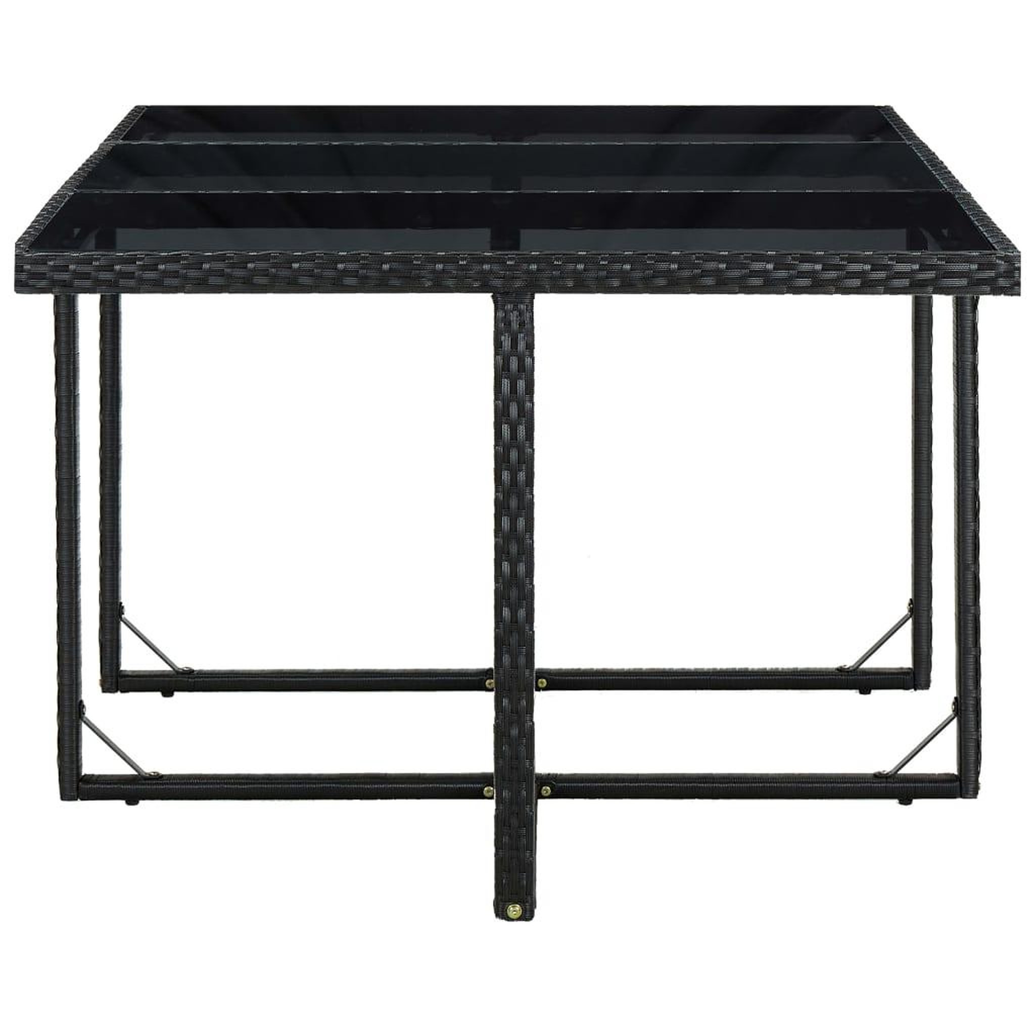 Voir la diapositive 5 : VIDAXL Ensemble a manger d'exterieur 11 pcs coussins poly rotin noir