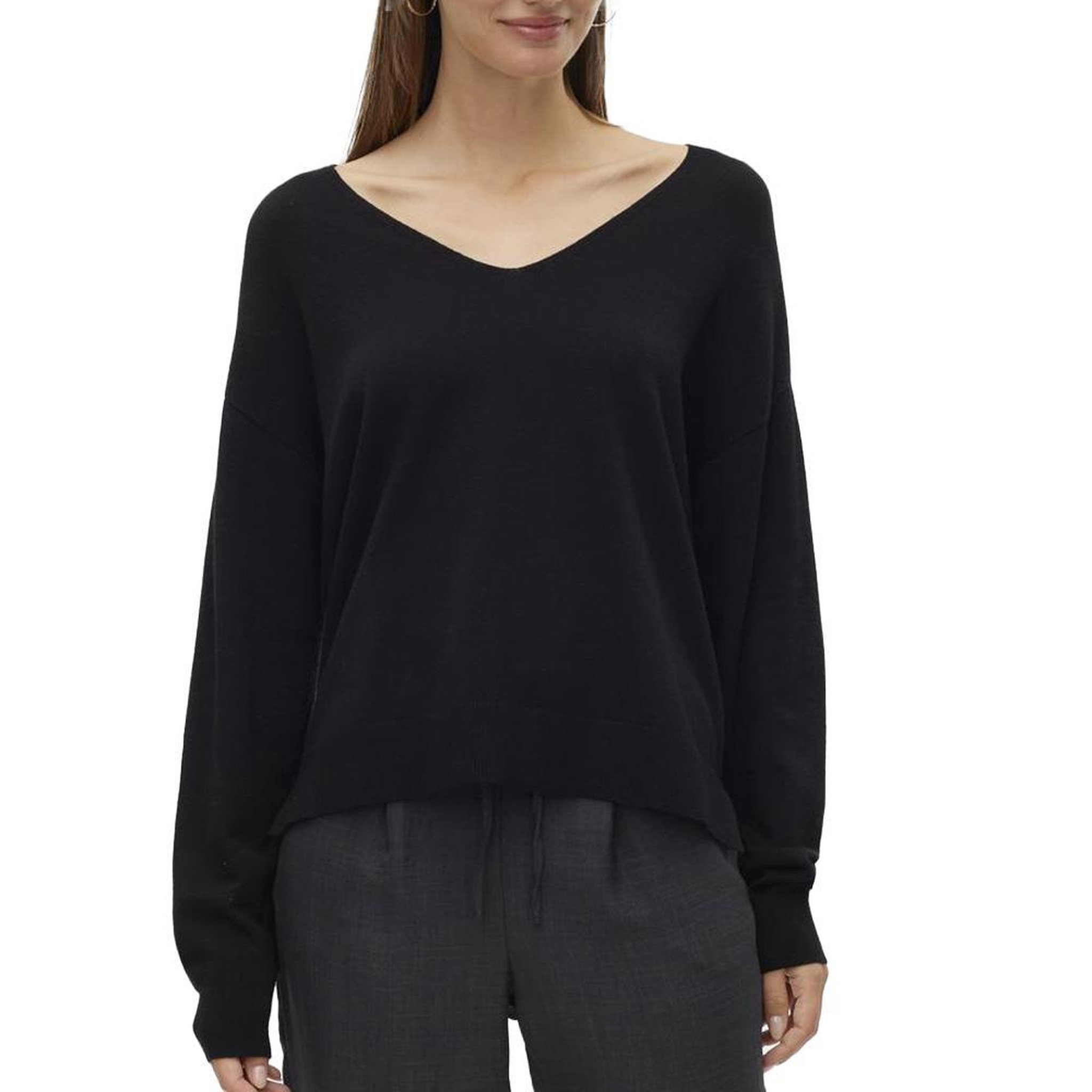 Vero Moda Pull Noir Femme Vero Moda Breezesss. Coloris disponibles : Noir