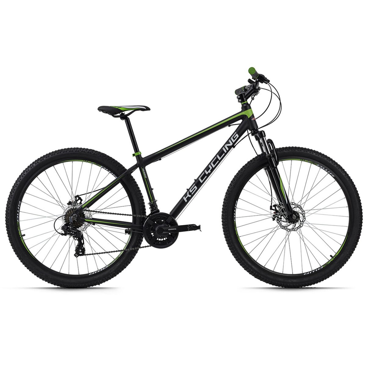 Vtt vert et discount noir