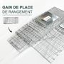 Voir la diapositive 6 : OUTSUNNY Piège de capture pliable pour petits animaux type lapin rat - 2 portes, poignée - dim. 81L x 26l x 34H cm - acier