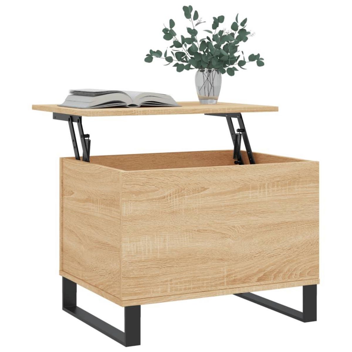 VIDAXL Table basse Chene sonoma 60x44,5x45 cm Bois d'ingenierie