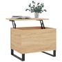 Voir la diapositive 3 : VIDAXL Table basse Chene sonoma 60x44,5x45 cm Bois d'ingenierie