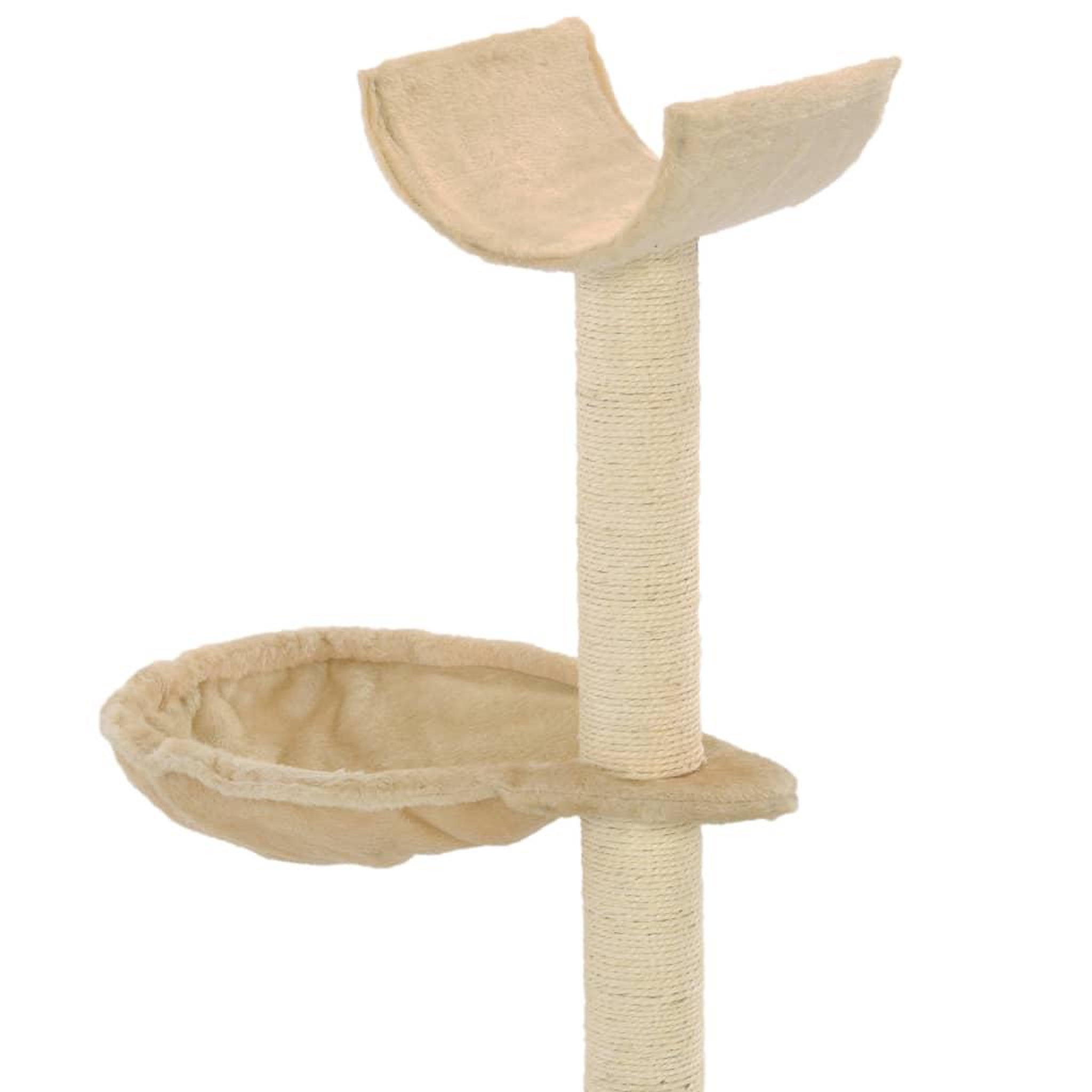 Voir la diapositive 4 : VIDAXL Arbre a chat avec griffoirs en sisal 105 cm Beige