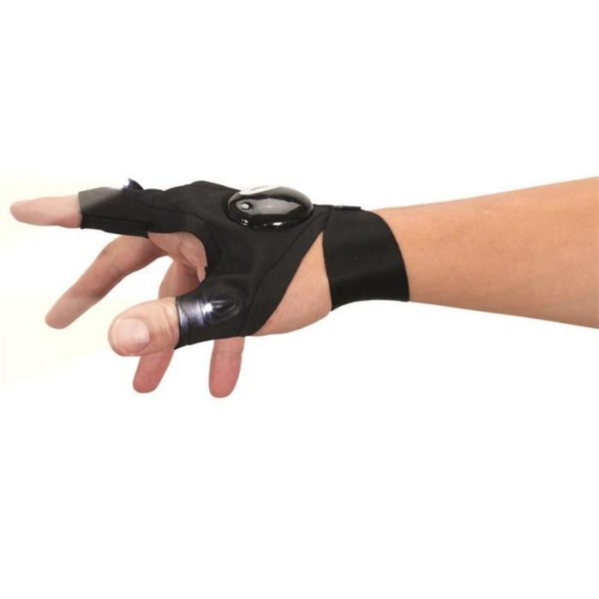 Paris Prix Gant Lumineux Led  Lampe de Poche  40cm Noir