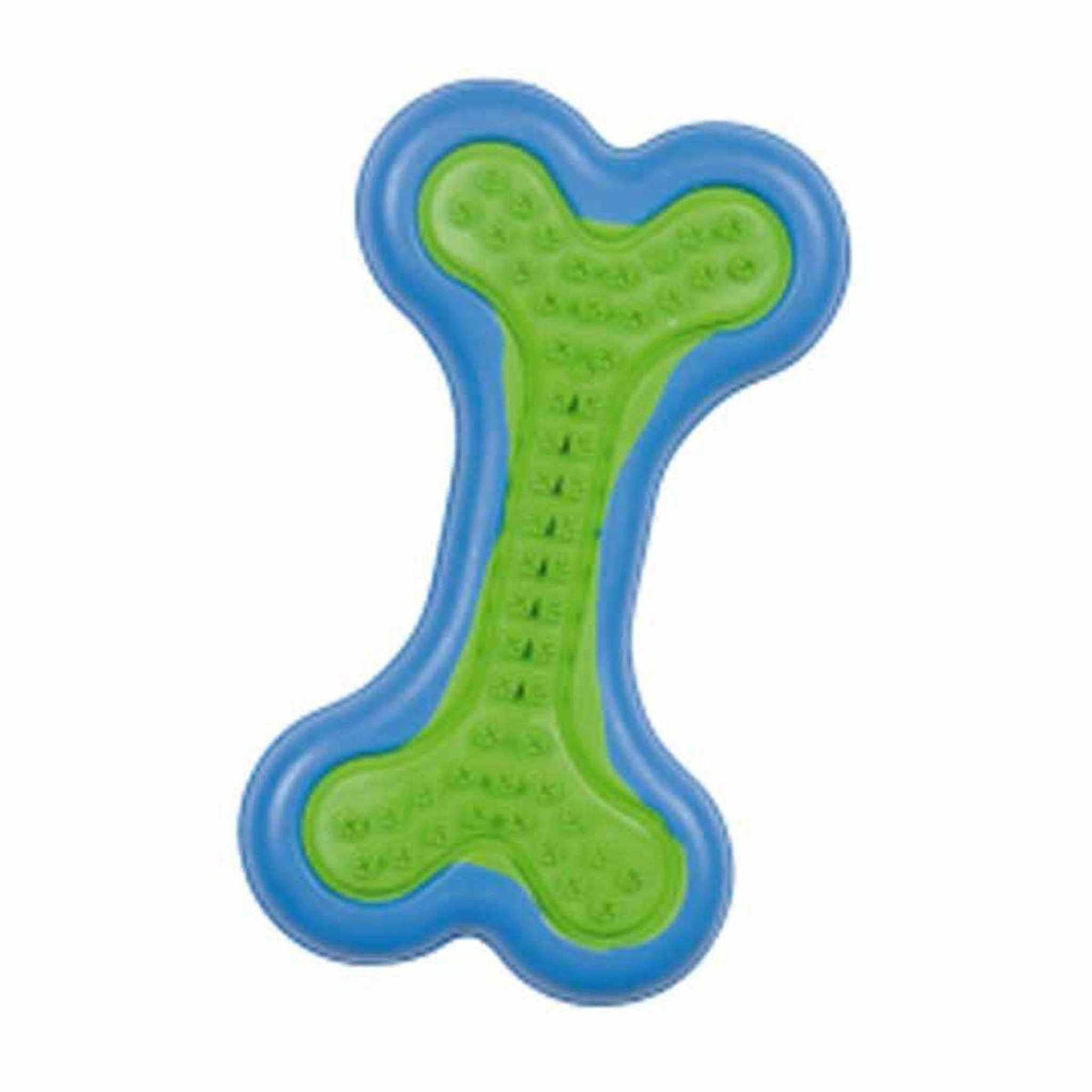 LOVE STORY Jouet pour chien  os  11cm vert