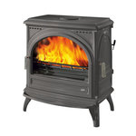 Godin Poêle à bois fonte 11kw noir - 366201PEINTANTH