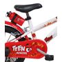 Voir la diapositive 3 : Vélo 14  Garçon  Teen Monster  pour enfant de 95/110 cm avec stabilisateurs à molettes - Plaque décorative avant - Porte bidon - 2 freins
