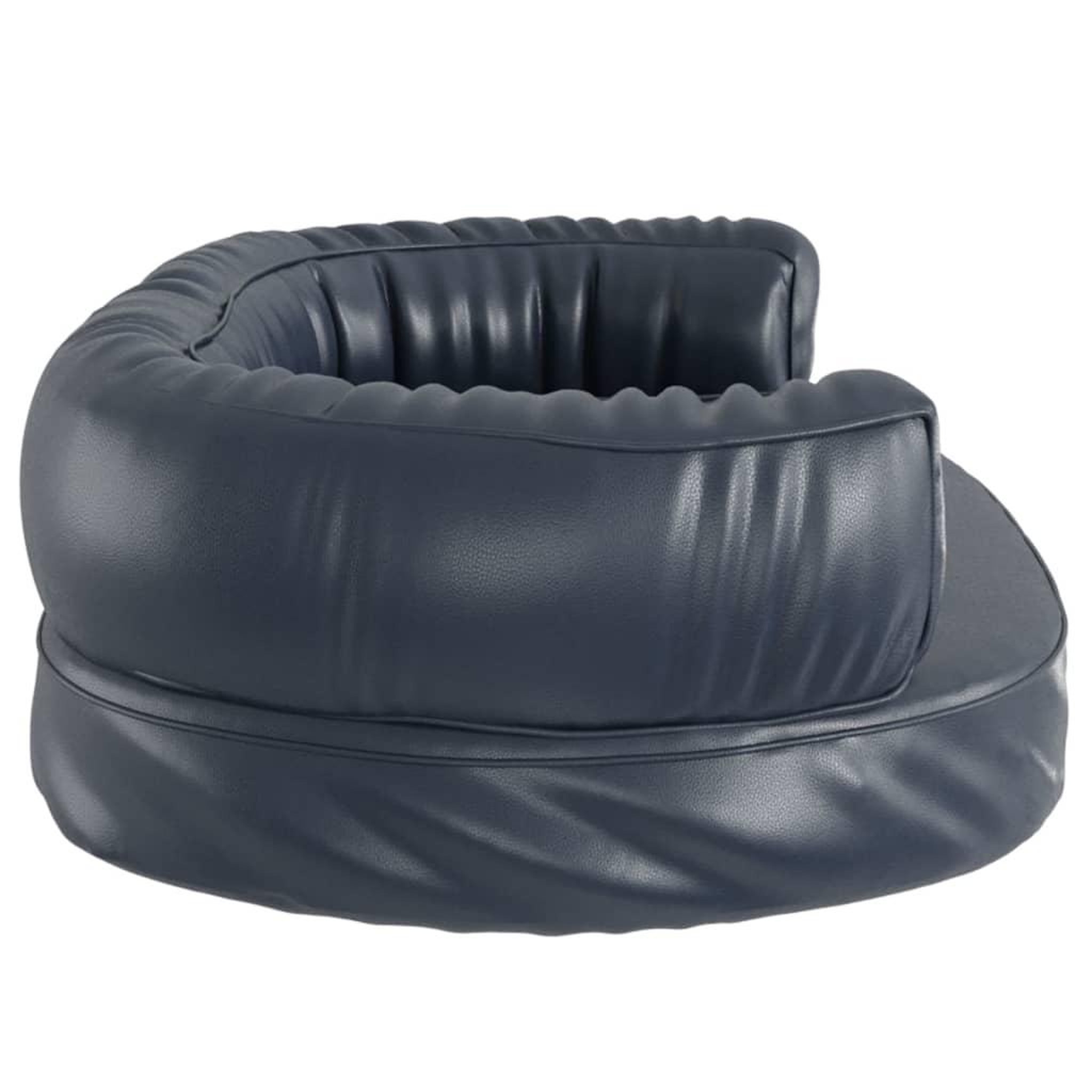 Voir la diapositive 5 : VIDAXL Lit pour chien ergonomique Mousse Bleu fonce 60x42cm Similicuir