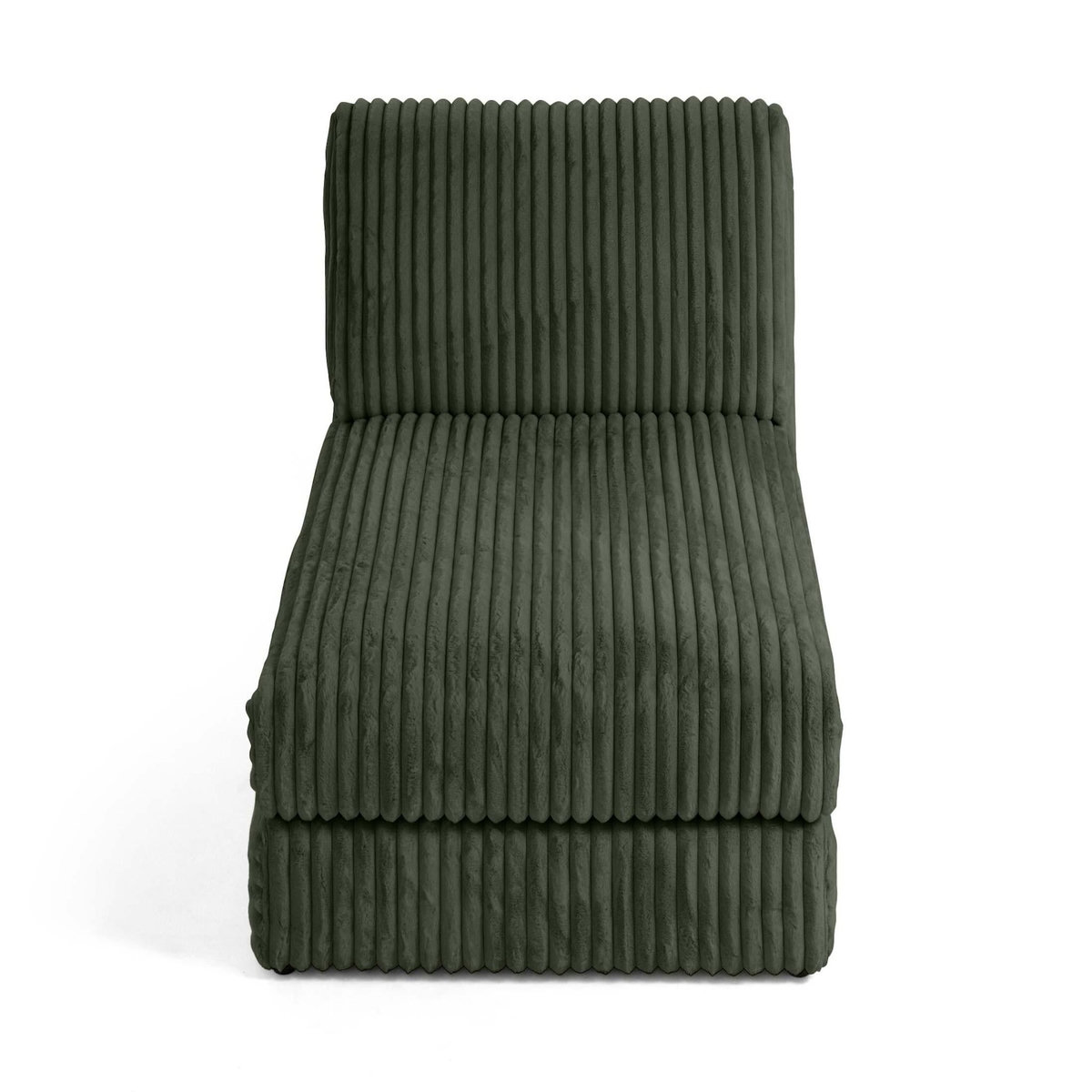 LISA DESIGN Jasper - module méridienne - en fausse fourrure côtelée