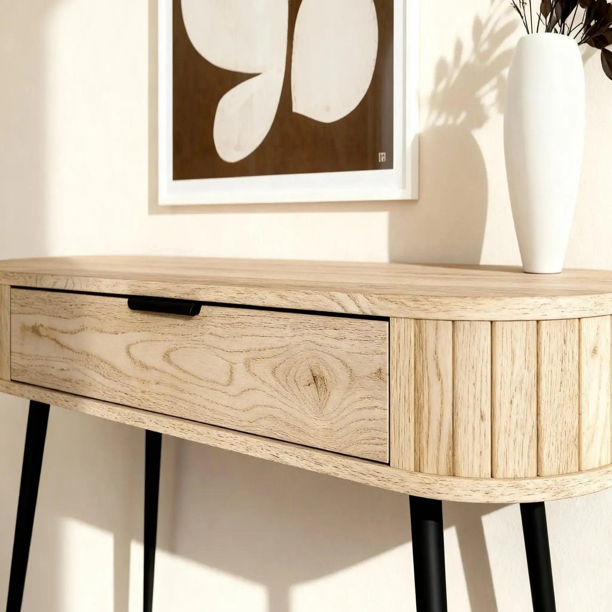 Voir la diapositive 3 : CASANOVA PARIS Leia - bureau en chêne cremona 120cm