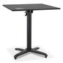 Voir la diapositive 1 : Paris Prix Table Pliable Carrée Intérieur & Extérieur  Dorthy  74cm Noir