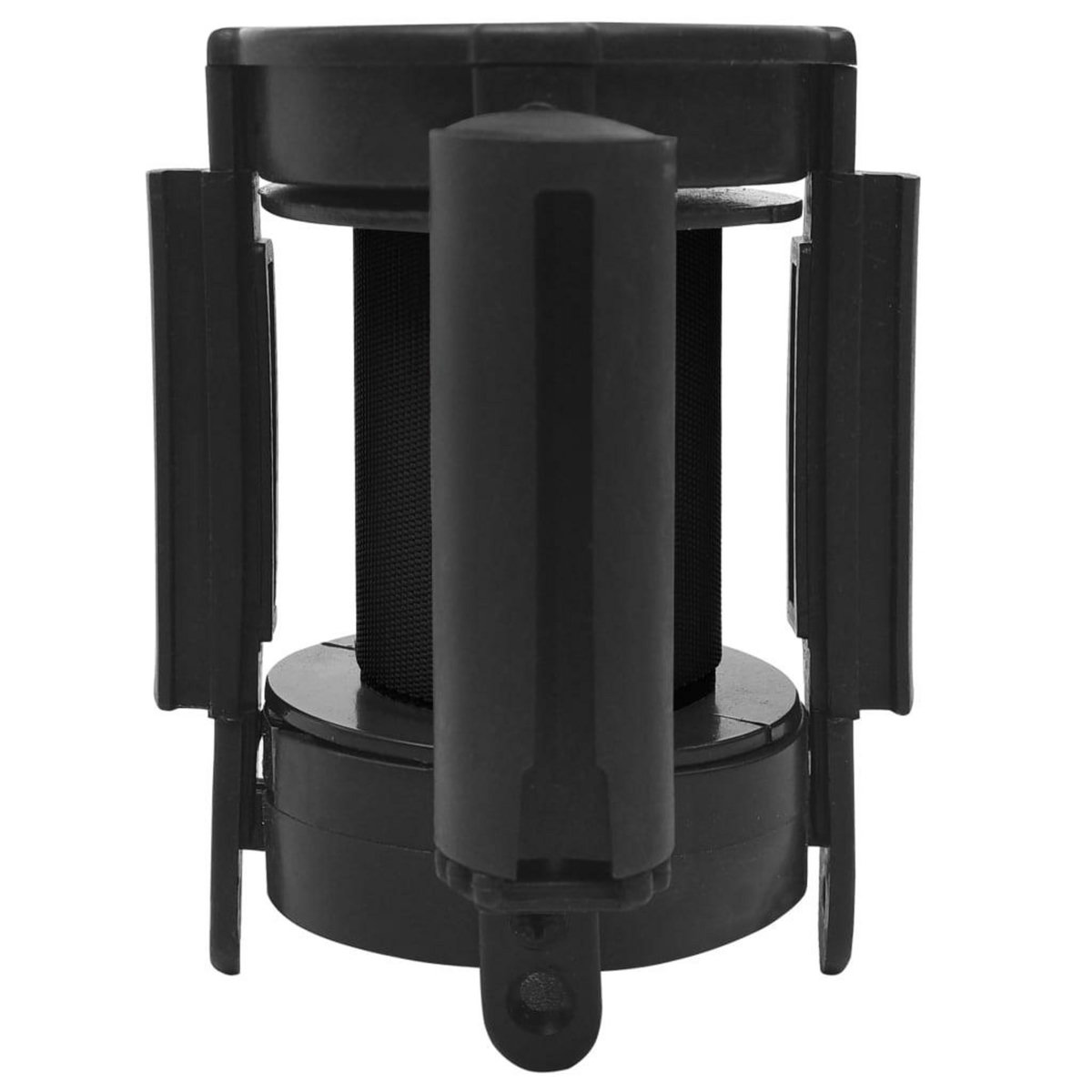 VIDAXL Barriere a bande retractable 200 cm Noir