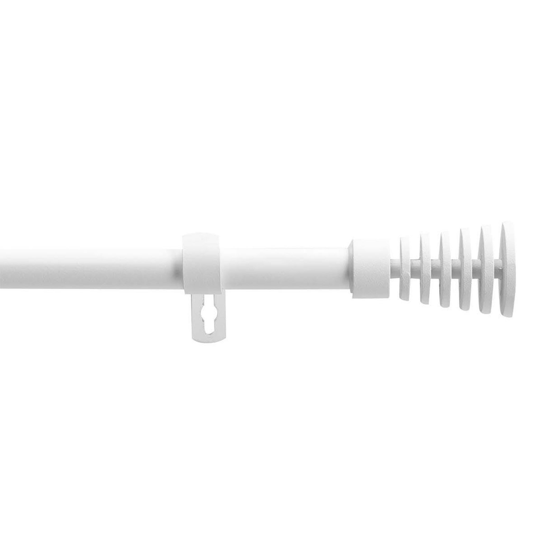 Douceur d'Intérieur Kit tringle à rideau extensible  sablis  120-210cm blanc