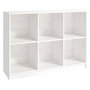 Voir la diapositive 2 : VIDAXL Bibliotheque Blanc 104x33x76 cm bois de pin massif
