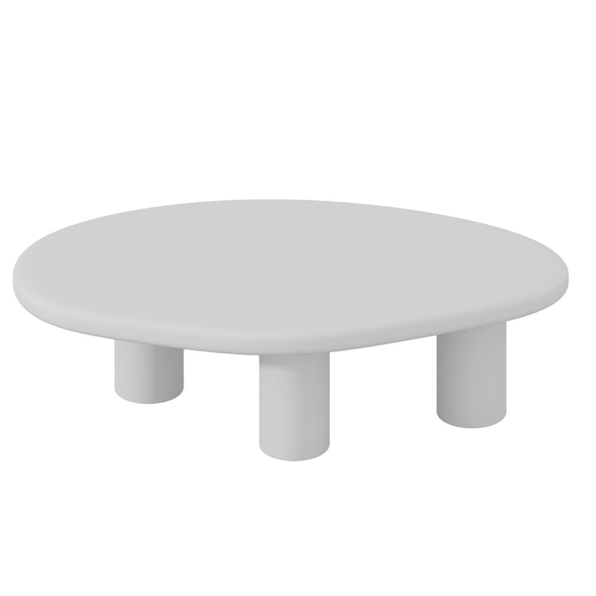 Voir la diapositive 4 : JLC KREATION Table basse organique en fibre de ciment écru 120cm rita