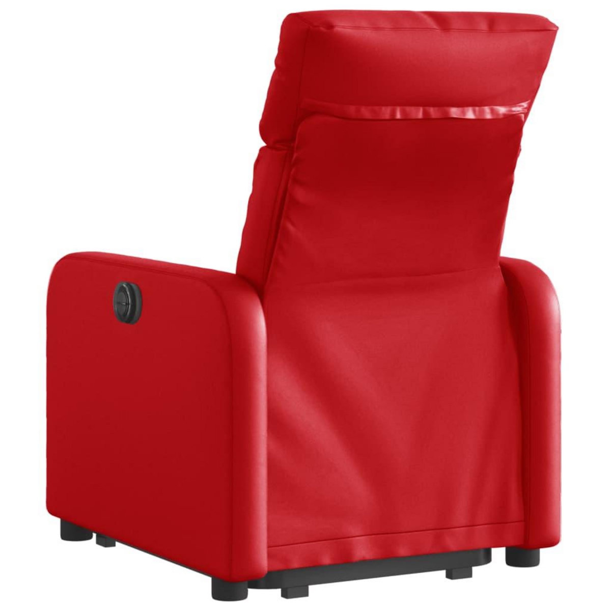 VIDAXL Fauteuil inclinable electrique rouge similicuir