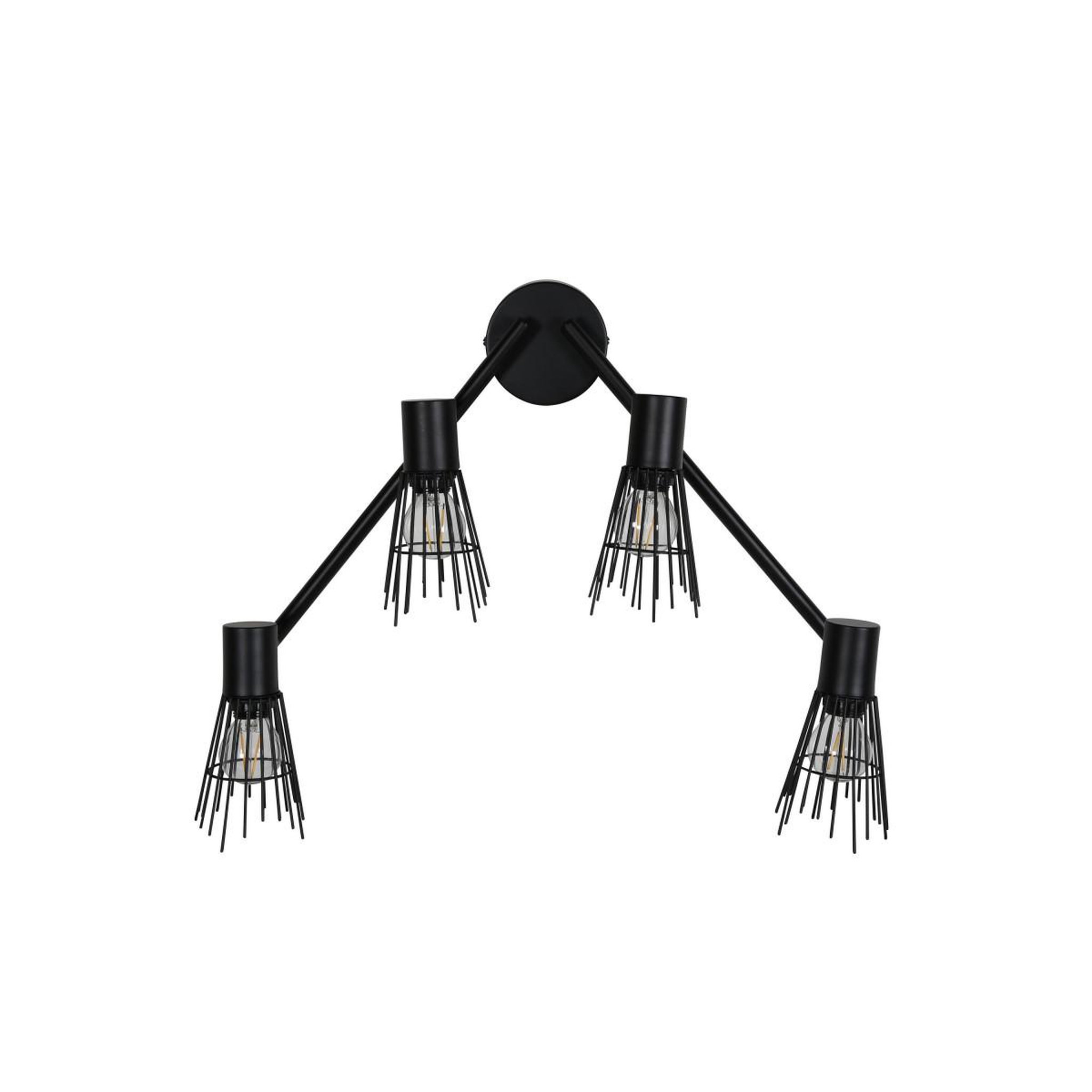 Voir la diapositive 2 : Paris Prix Applique murale 4 spots  pico  70cm noir