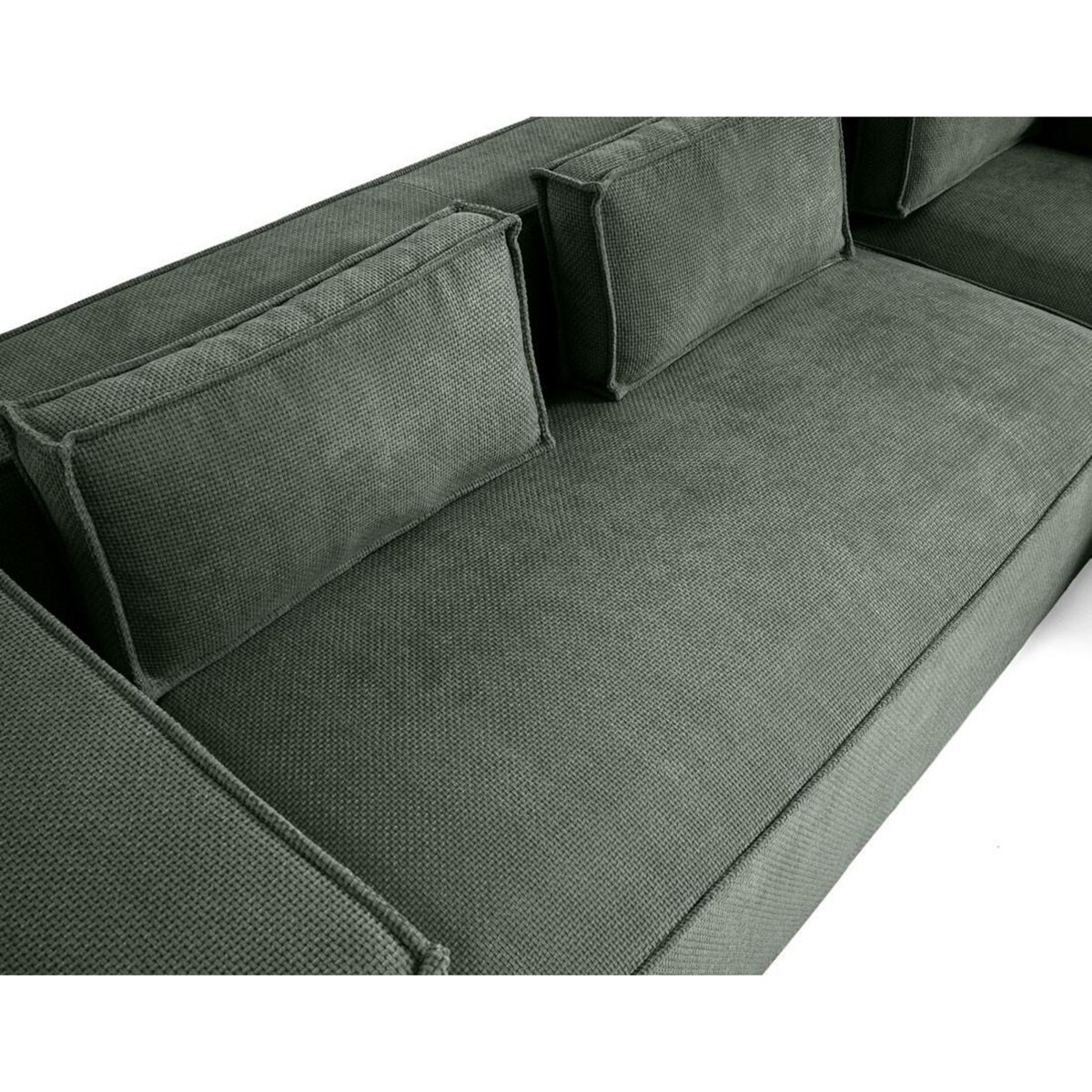 LISA DESIGN Stella - canapé d'angle droit - 4 places - en tissu texturé