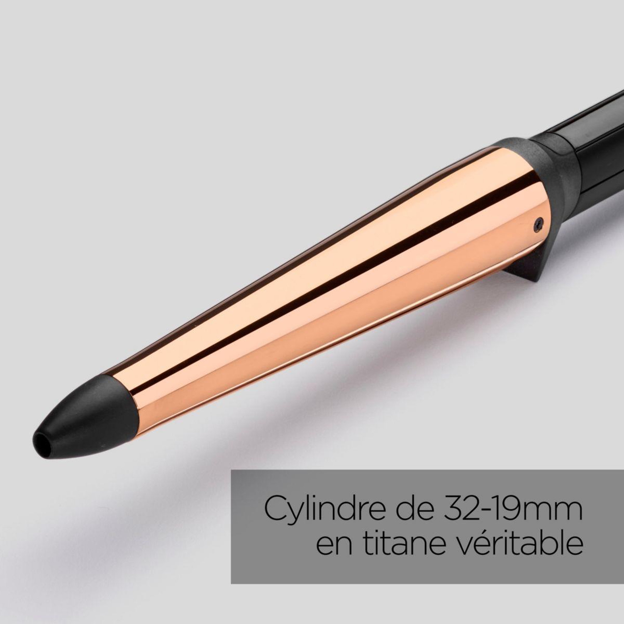 Voir la diapositive 3 : BABYLISS Fer à boucler C458E Salon Brilliance Conical
