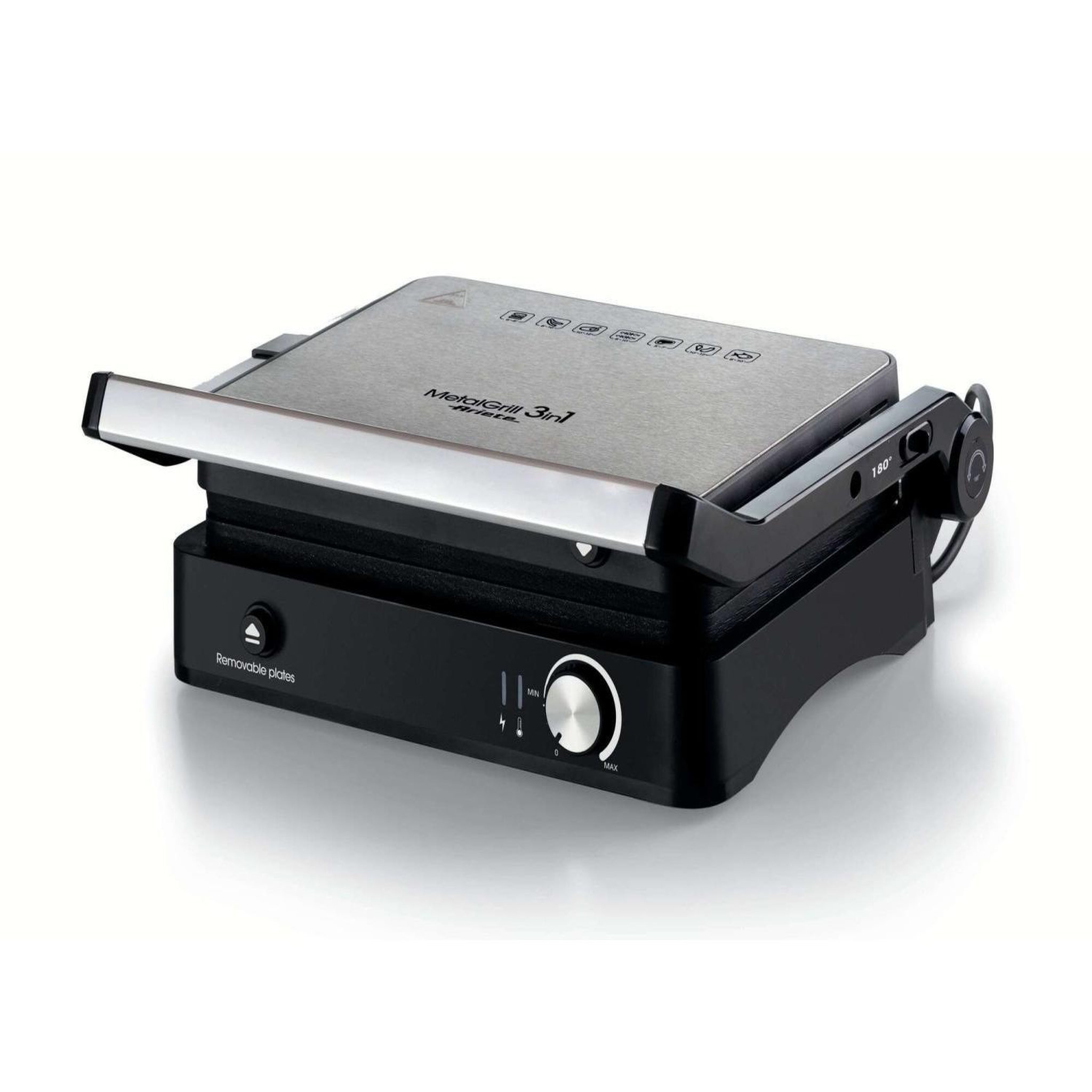 Voir la diapositive 2 : ARIETE Plancha électrique Ariete MetalGrill 3in1