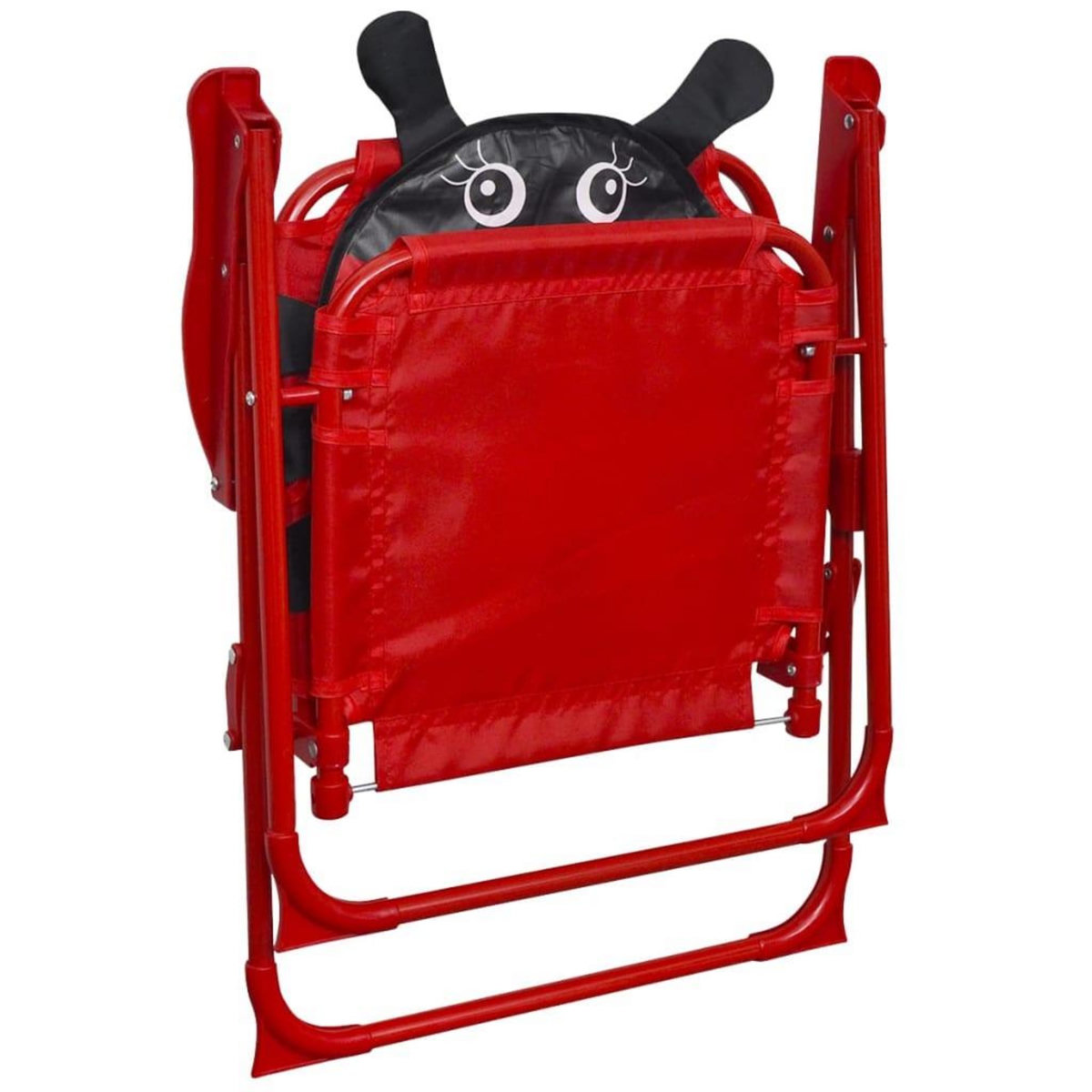 VIDAXL Jeu de bistro avec parasol pour enfants 3 pcs Rouge