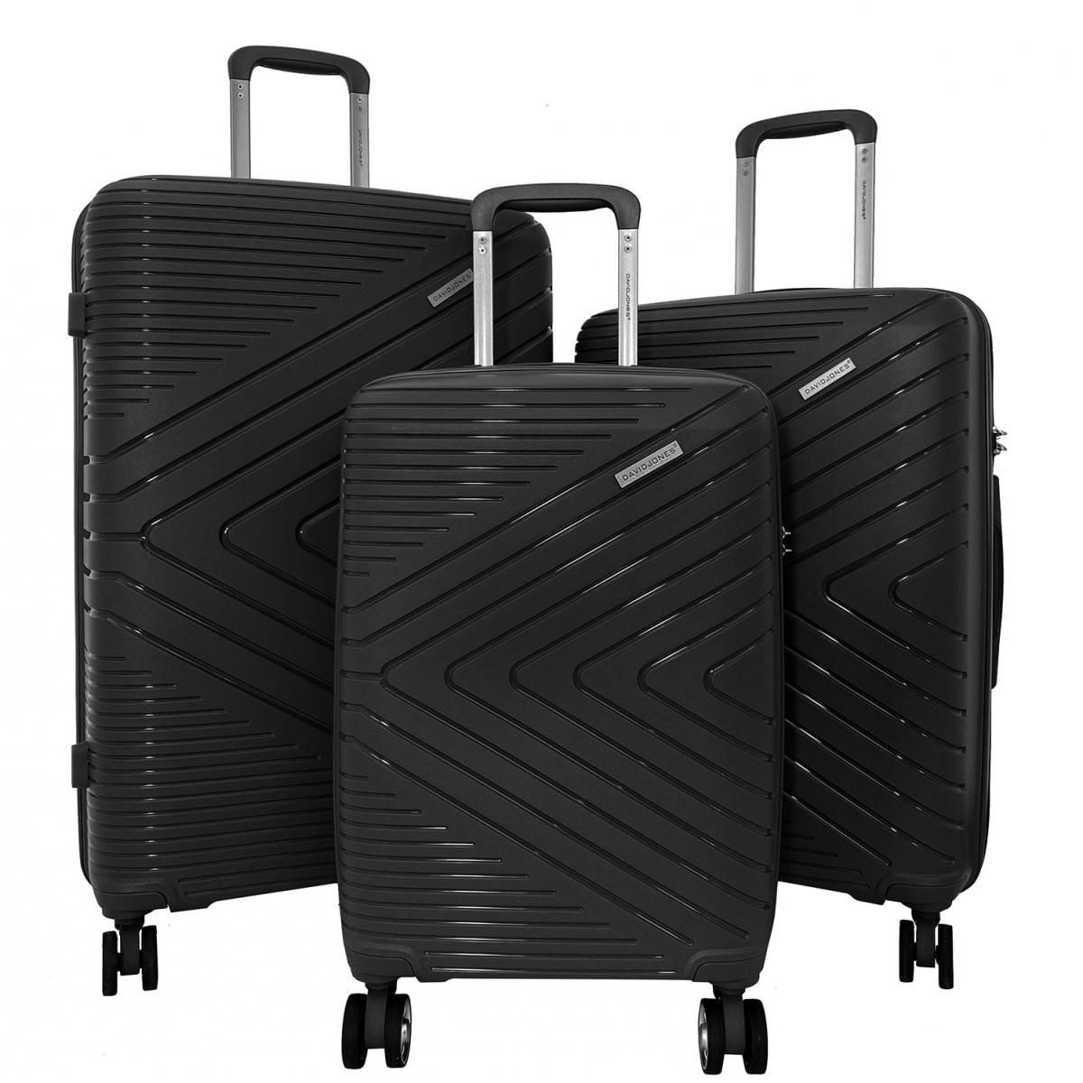David Jones Lot 3 valises rigides dont 1 valise cabine TSA