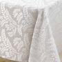 Voir la diapositive 2 : Paris Prix Nappe Jacquard Imprimé  Doriane  140x240cm Taupe