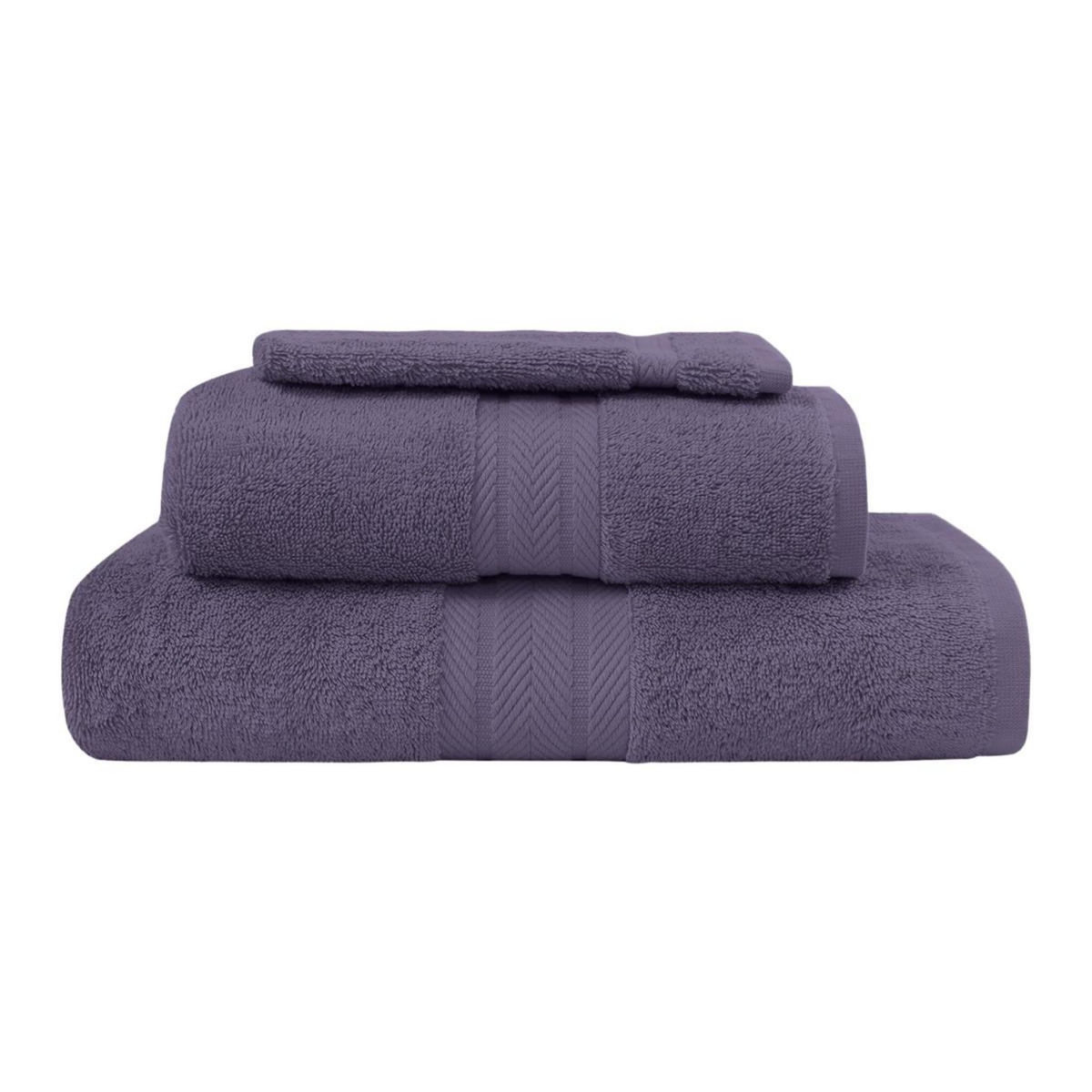 Sensei Maison Ensemble de bain 3 pièces (1 drap de bain + 1 serviette de toilette + 1 gant) LUXURY