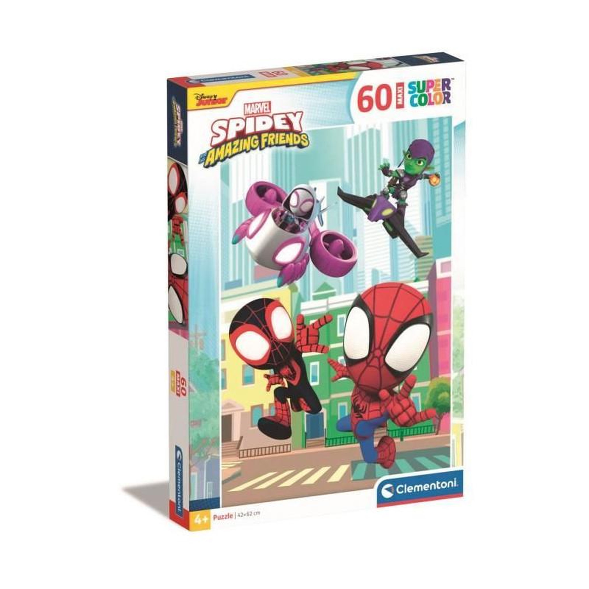 CLEMENTONI Puzzle enfant 60 pièces Maxi – Spidey et ses amis extraordinaires – Clementoni – Dès 4 ans