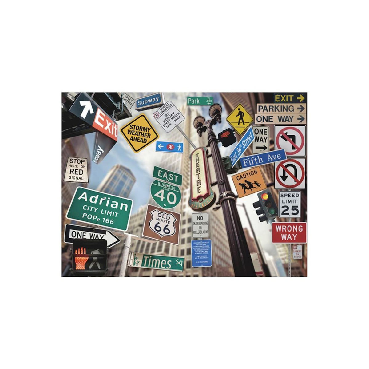 Paris Prix Papier Peint  Panneaux de Signalisation à New York II