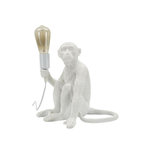 Paris Prix Lampe à Poser Design  Monkey  33cm Blanc