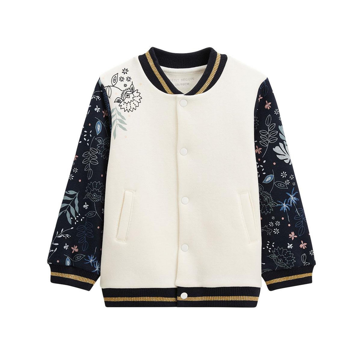 Petit Béguin Veste teddy bébé en molleton Belle de Nuit