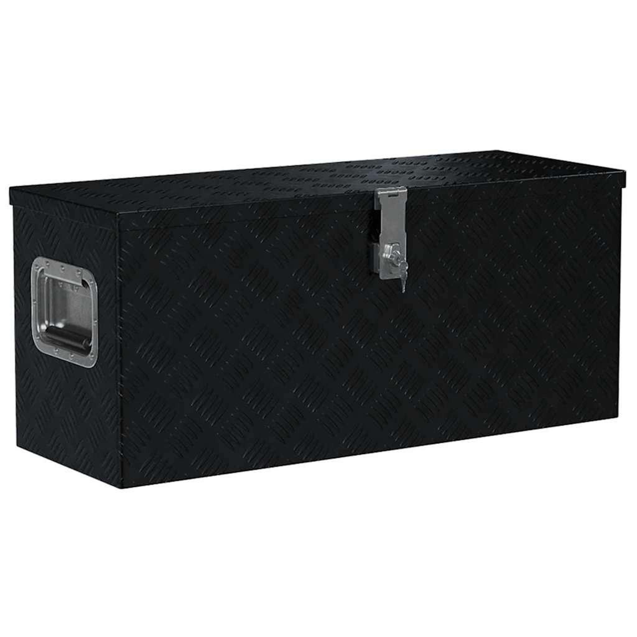 Voir la diapositive 2 : VIDAXL Boîte en aluminium 70 x 24 x 42 cm trapezoïdal argente