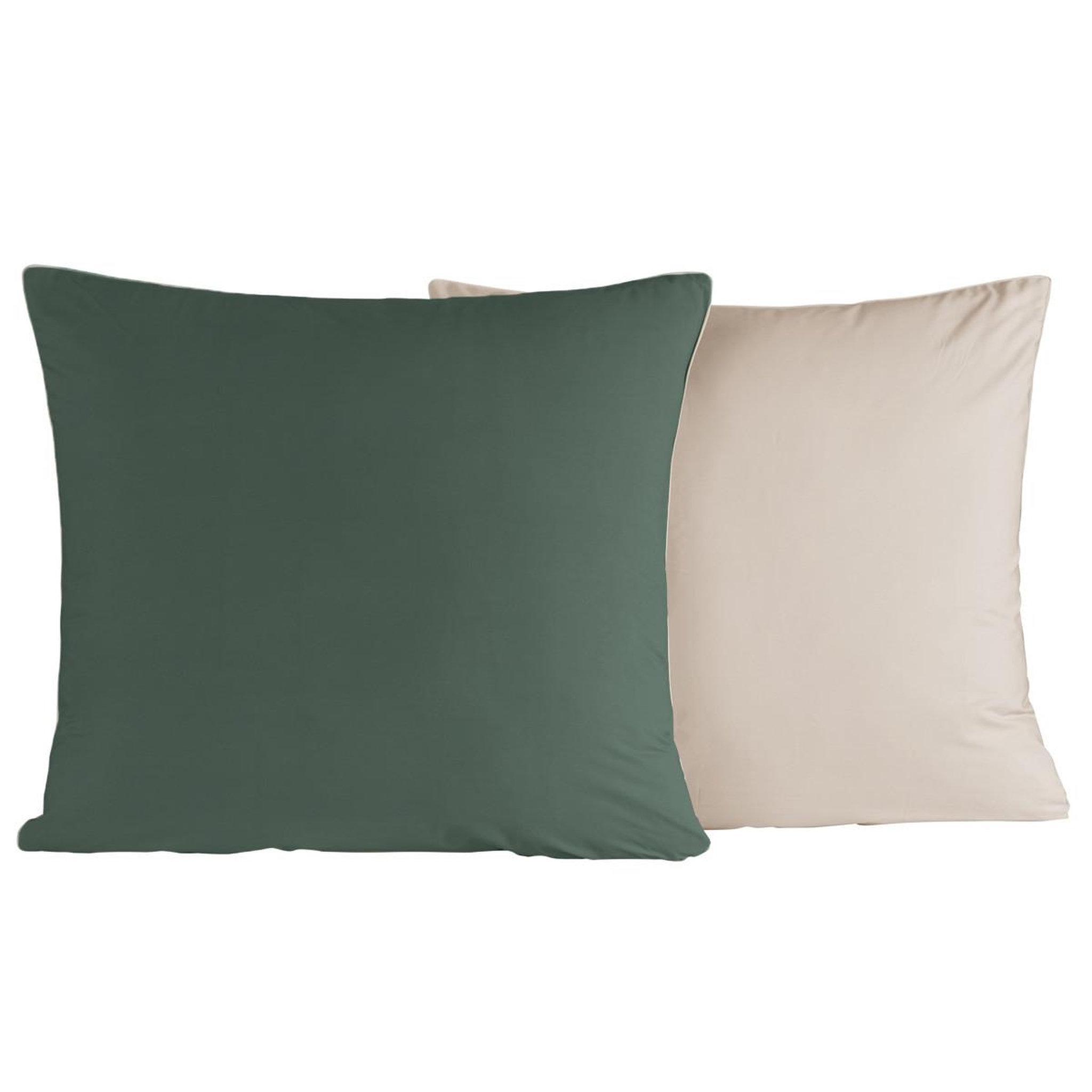 Voir la diapositive 1 : Sensei Maison Lot de 2 taies d'oreiller bicolores en percale coton DOZMARY