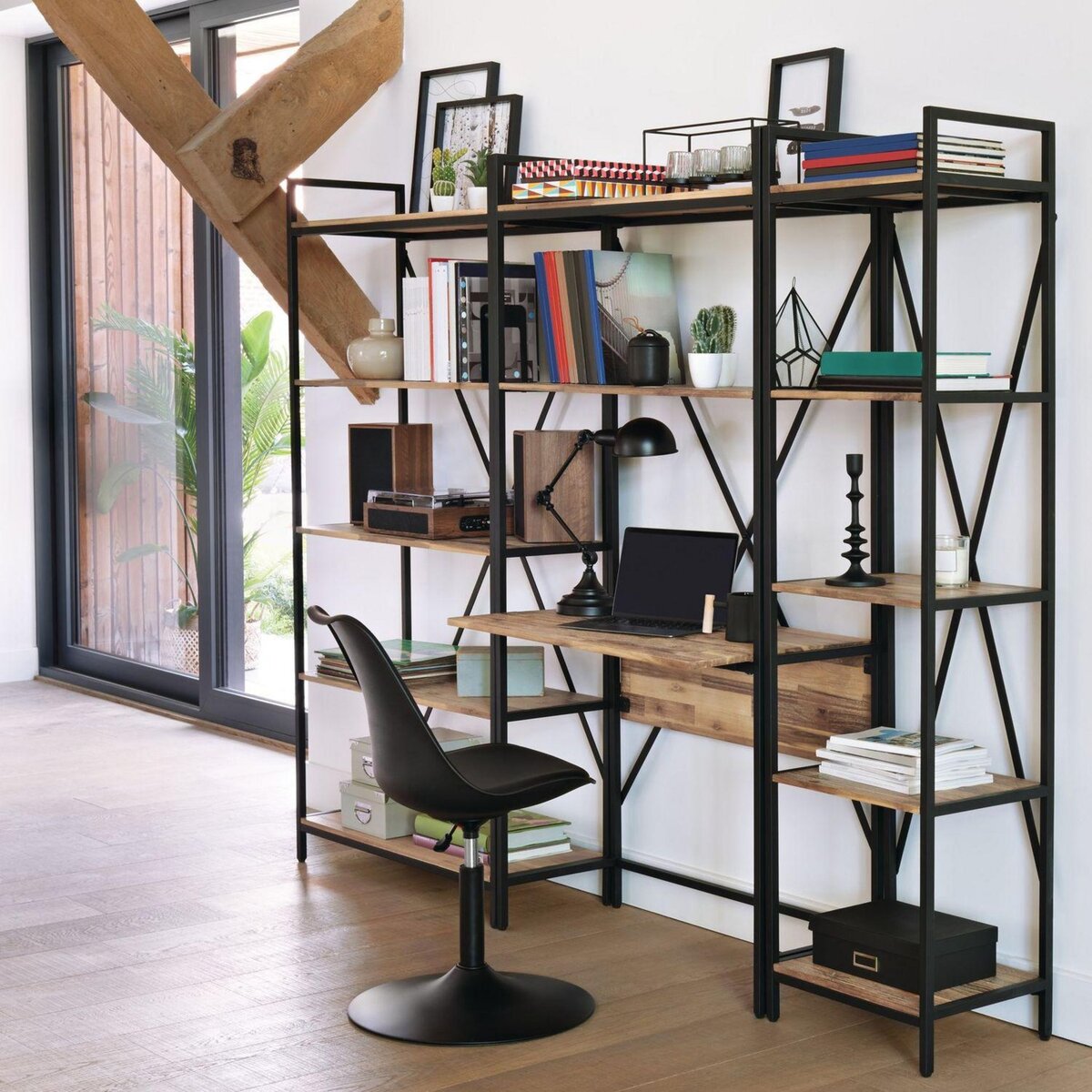 TOILINUX Lot de 2 Chaises ajustables en hauteur en polypropylène avec coussin